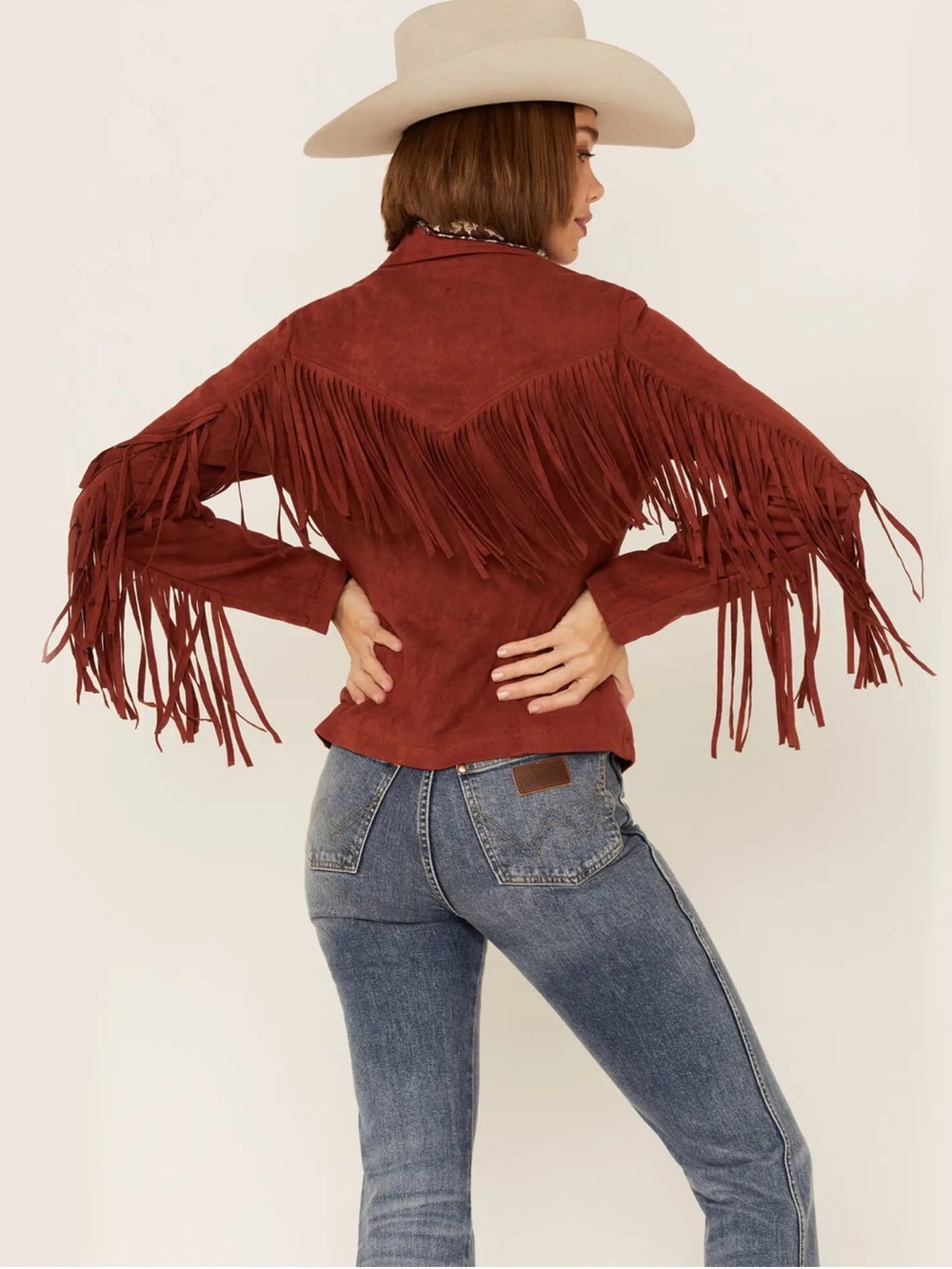 Fornia Women’s Stone Fringe Front Zip-front Moto Jacket faux suede Med NWOT